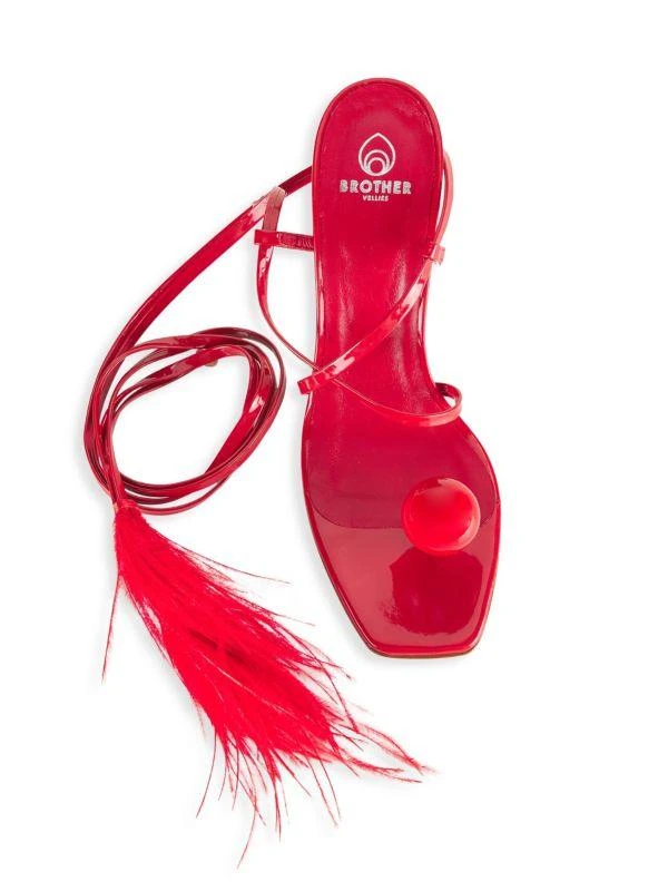 Brother Vellies Joyful Rebellion Globe 100MM Strappy Sandals 5