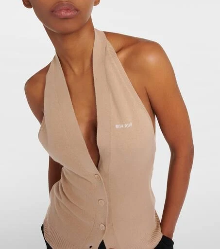 Gilet Femme Beige CASHMERE COLLECTION Maille, Taille S/36 - Très Bon état