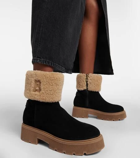 Bogner Turin 2B shearling-lined suede ankle boots 4
