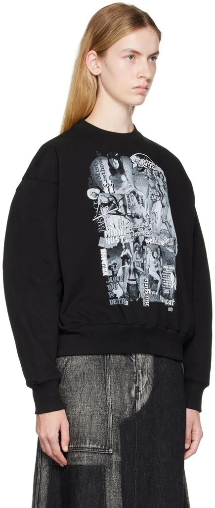 We11done Black Movie Collage Sweatshirt 2