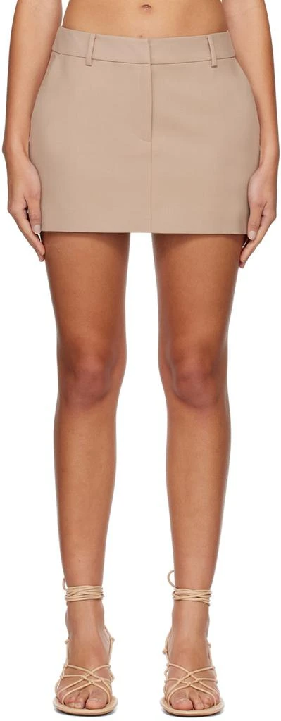 Anna Quan Brown Bethany Miniskirt 1