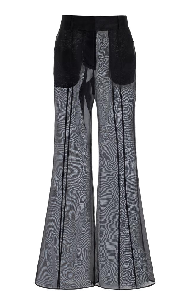 Gabriela Hearst Gabriela Hearst - Rhein Silk-Chiffon Wide-Leg Pants - Black - IT 40 - Moda Operandi