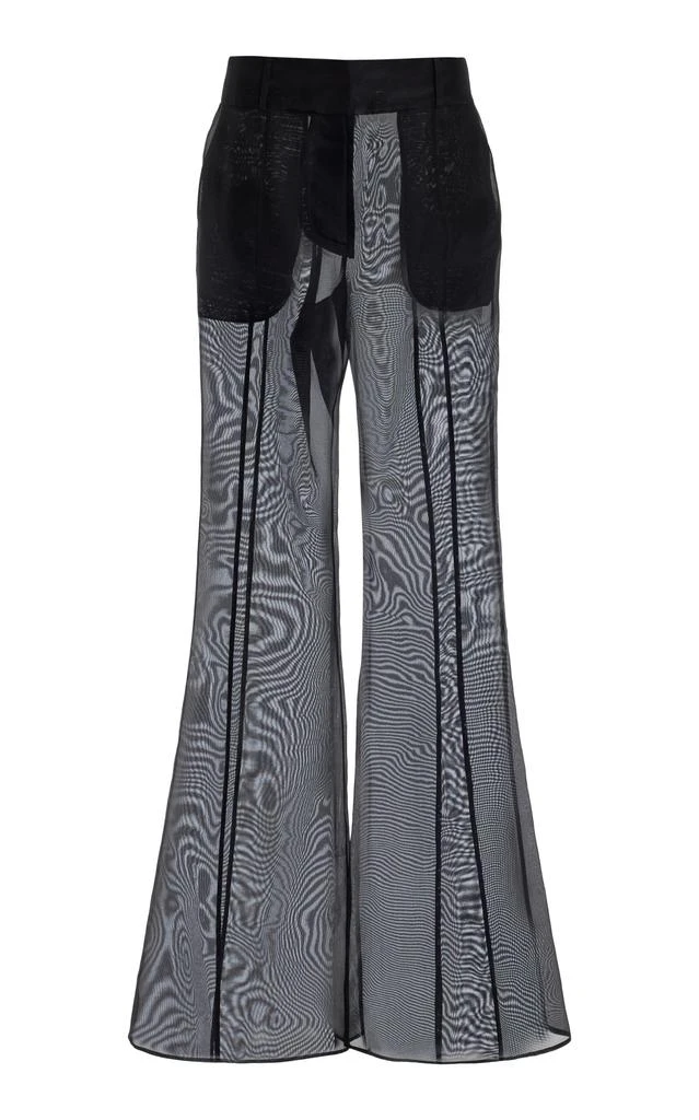 Gabriela Hearst Gabriela Hearst - Rhein Silk-Chiffon Wide-Leg Pants - Black - IT 38 - Moda Operandi 1