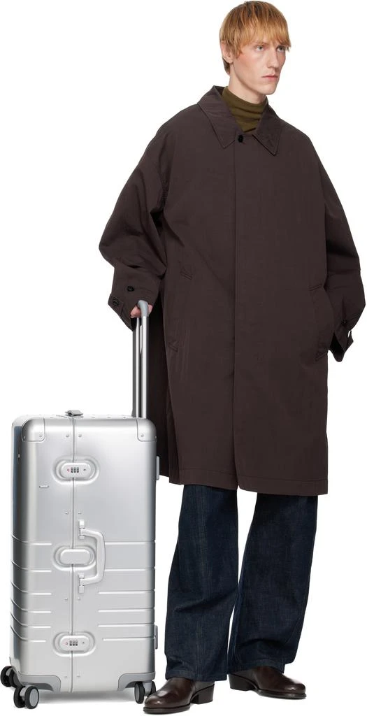 Monos Silver Aluminum Trunk Suitcase 5