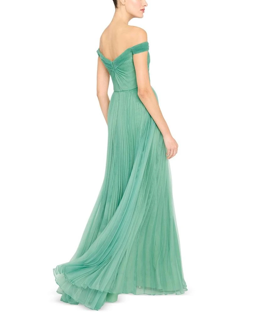 Theia Lisbeth Pleated Gown 2