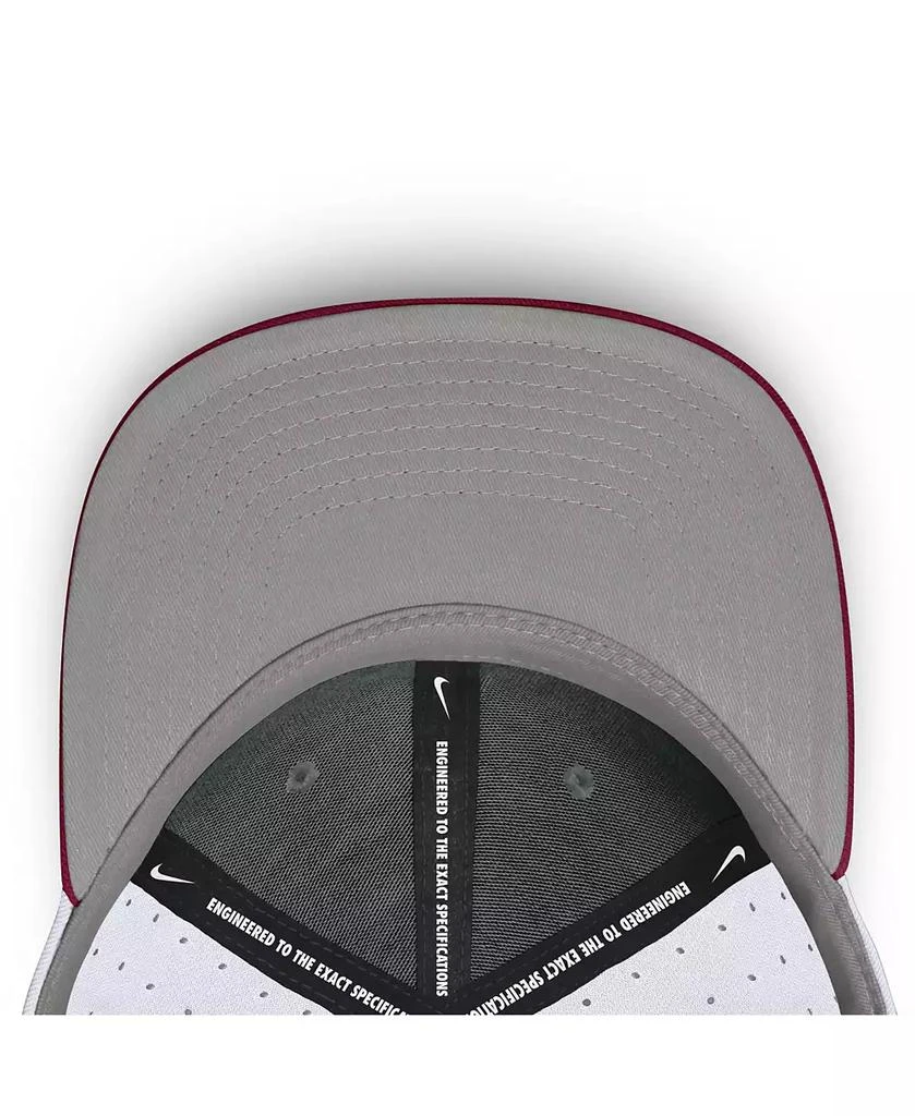 NIKE Men's White Florida State Seminoles On-Field Dugout True Performance Fitted Hat 5