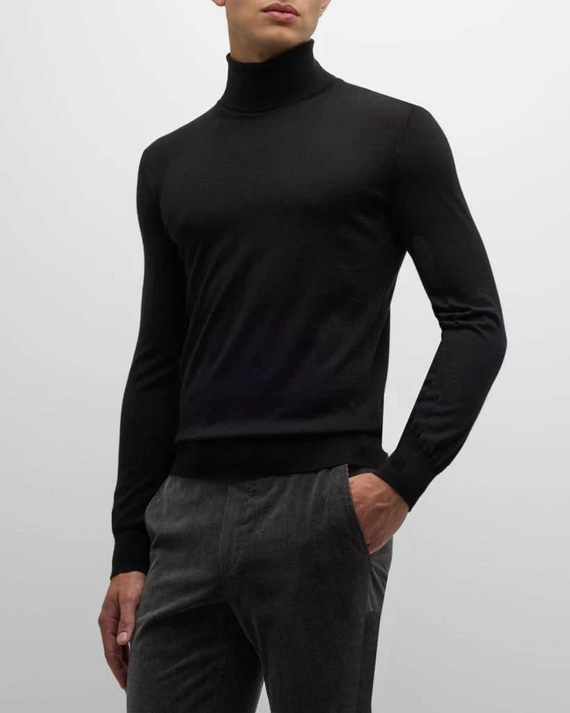 Zegna Men's Cashmere-Silk Turtleneck Sweater 1