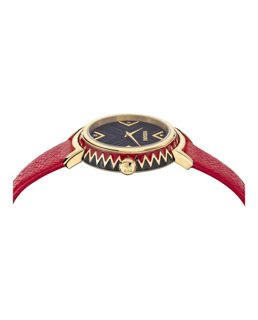 Missoni Missoni Missoni Chevron Leather Watch