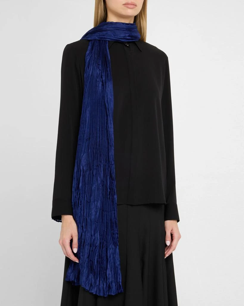 Eileen Fisher Crinkled Whisper Silk Scarf 3