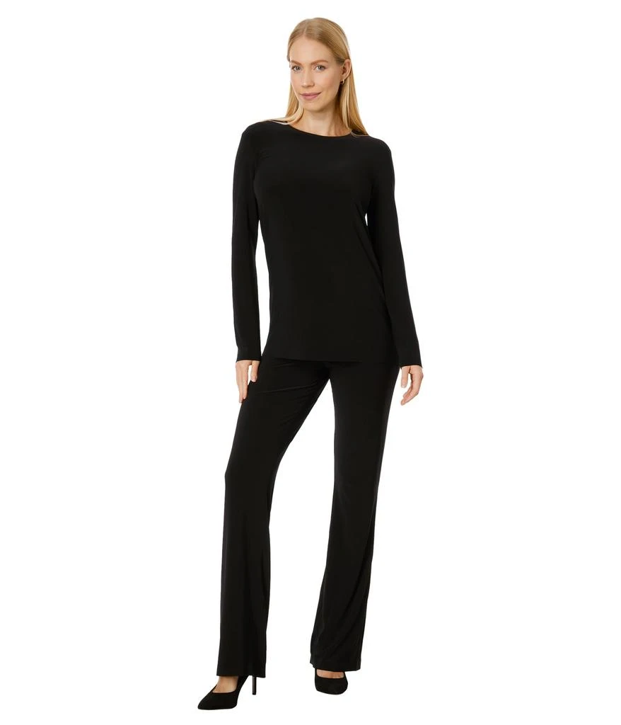 Norma Kamali Long Sleeve Crew Top 4