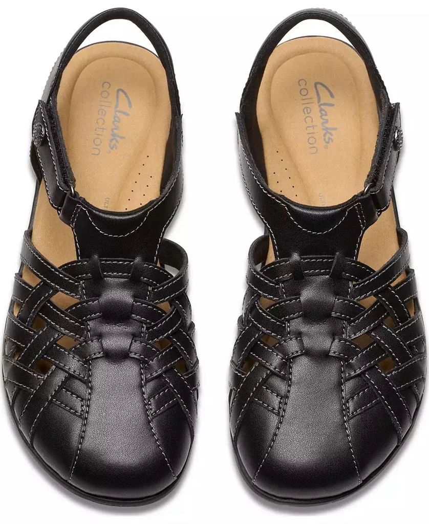 Clarks Collection Women's Elizabelle Mia Riptape Flat Sandals 4