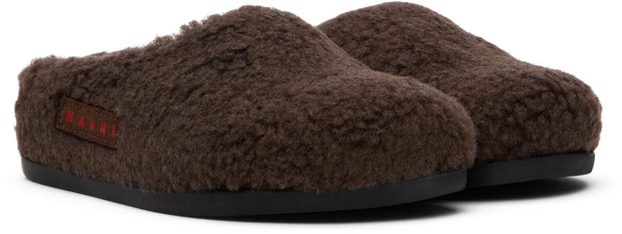 Marni Kids Brown Fussbett Sabot Mules 4