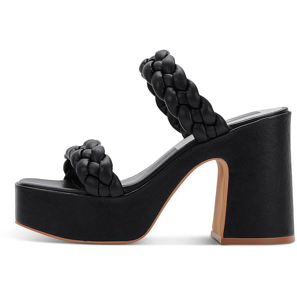 Dolce Vita Wiley Womens Faux Leather Slip-On Platform Sandals 3