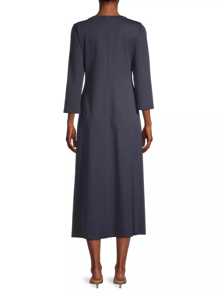 Weekend Max Mara Gessy Gathered Long-Sleeve Midi-Dress 5