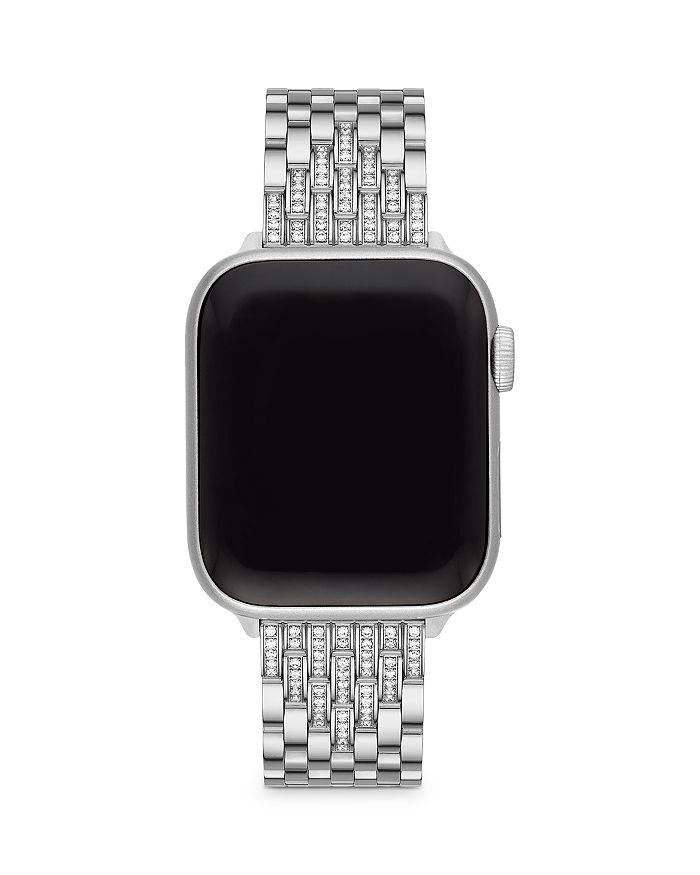 MICHELE Stainless Diamond Bracelet Band for Apple Watch®, 38/40/41mm and 42/44/45/49mm
