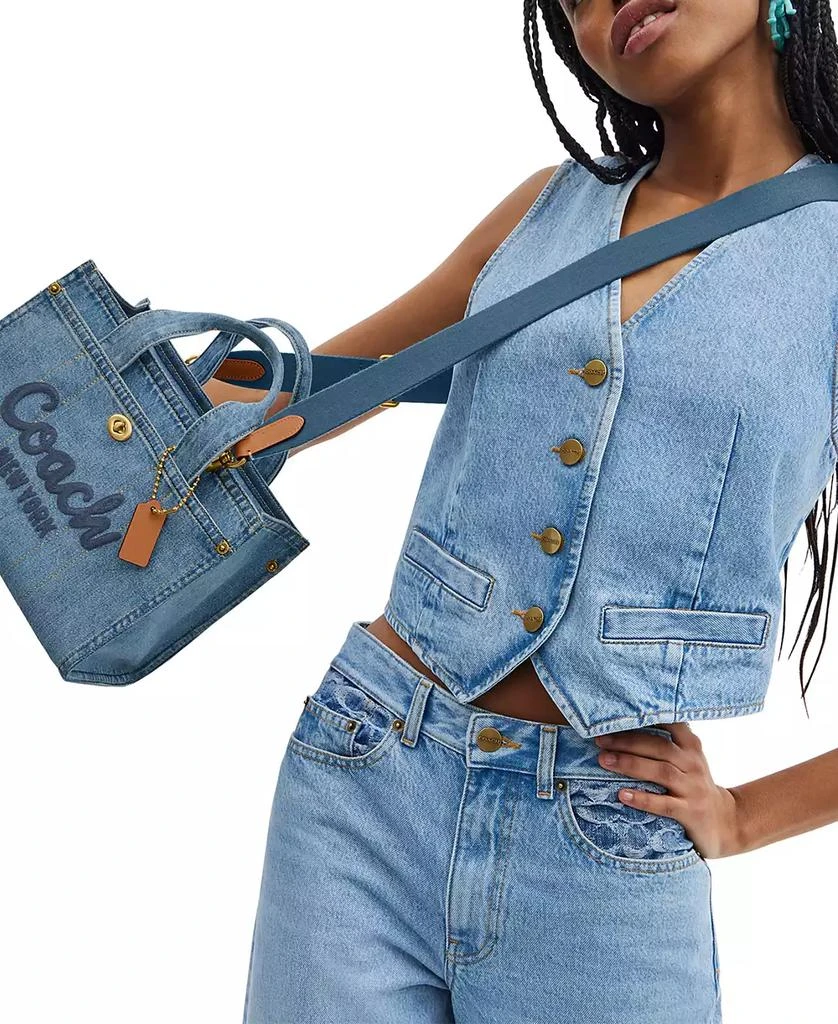 Coach Denim Cargo 26 Tote 2