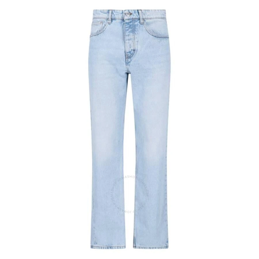 AMI Classic Fit Bleached Blue Denim Jeans 1