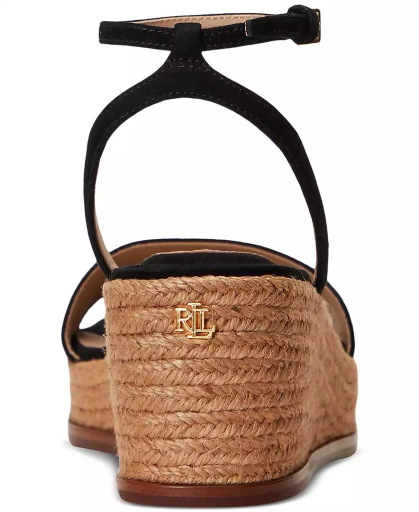 Ralph Lauren Women's Leona Espadrille Platform Wedge Sandals 6