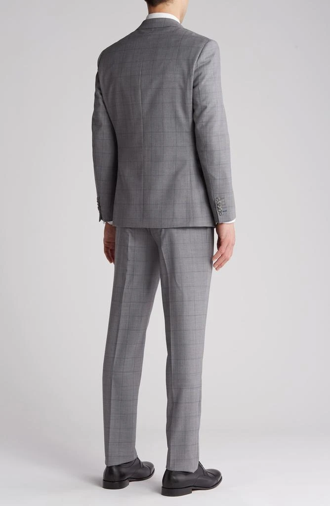 English Laundry Plaid Trim Fit Wool Blend Two-Piece Suit 2