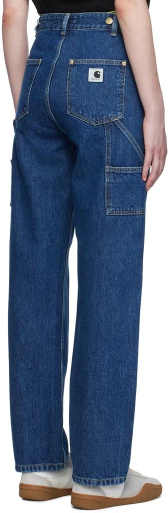 Carhartt WIP Blue Nashua Double Knee Jeans 3
