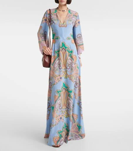 ETRO Paisley silk crêpe de chine maxi dress 2