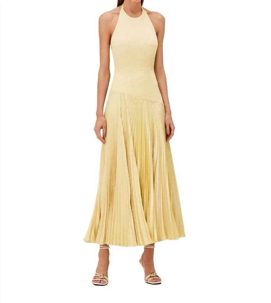 Alexis Saab Dress In Light Yellow 1