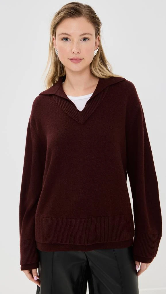 Vince Collared Double Layer Pullover 6