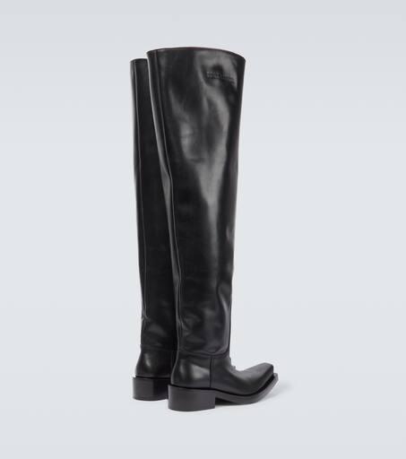 Balenciaga Santiago over-the-knee leather boots - Boots - Free