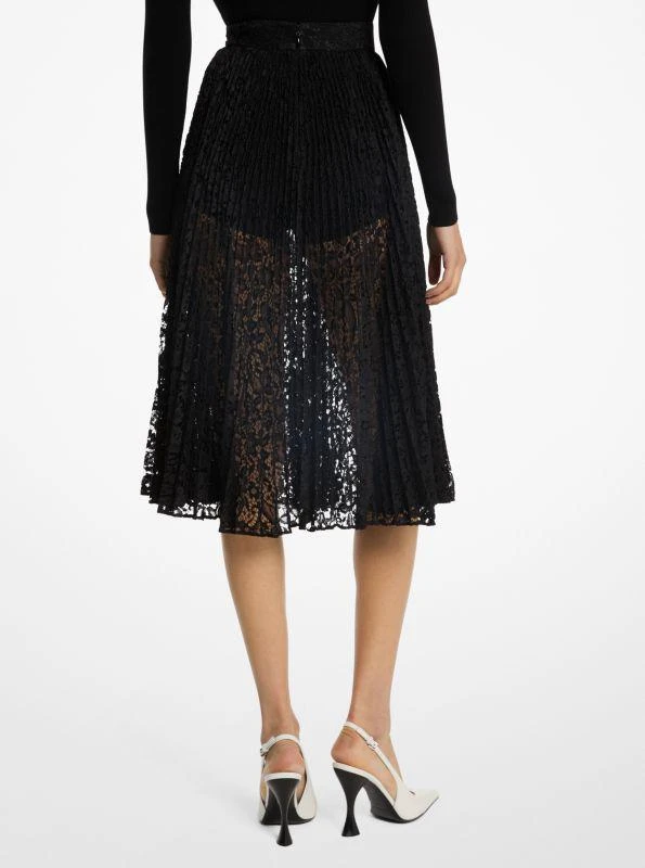 Michael Kors Floral Lace Pleated Skirt 2