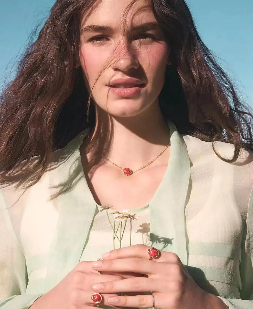 Kendra Scott 14k Gold Over Brass Lady Bug Short Pendant Necklace 5