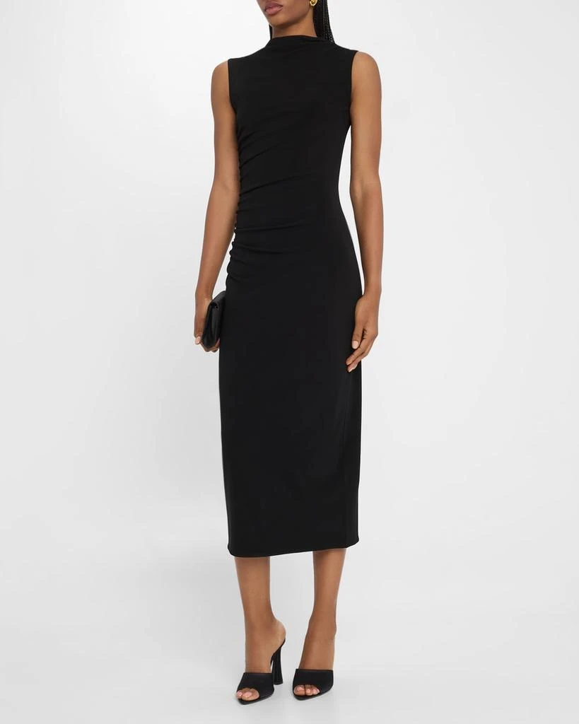 Marella Nef Ruched Mock-Neck Midi Dress 2