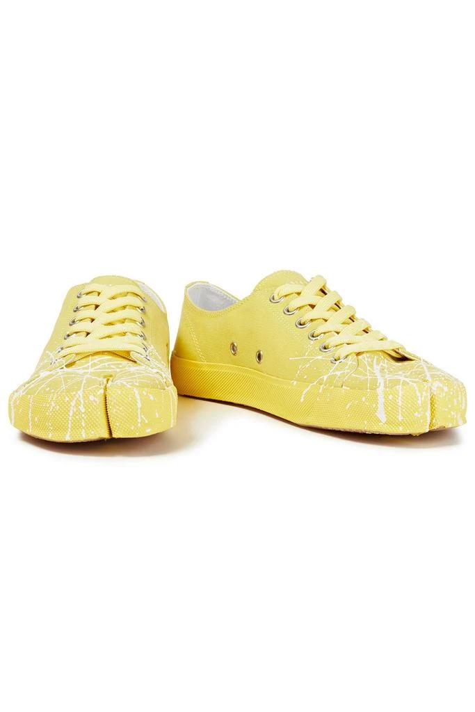 MAISON MARGIELA Tabi split-toe painted canvas sneakers 2