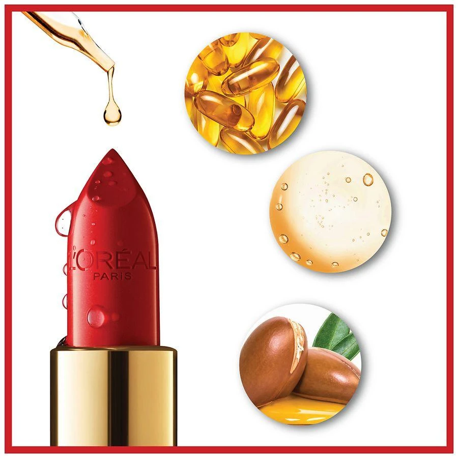 L'Oreal Paris Satin Lipstick For Moisturized Lips, Hydrating Lip With Argan Oil And Vitamin E 8