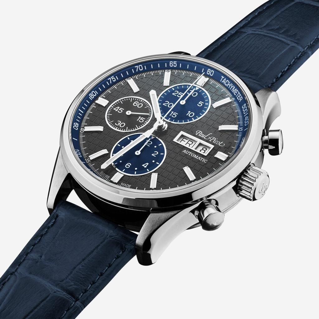 Paul Picot Paul Picot Gentleman Blazer Chronograph Grey Dial Men's Automatic Watch P4309.SG.1131.8614