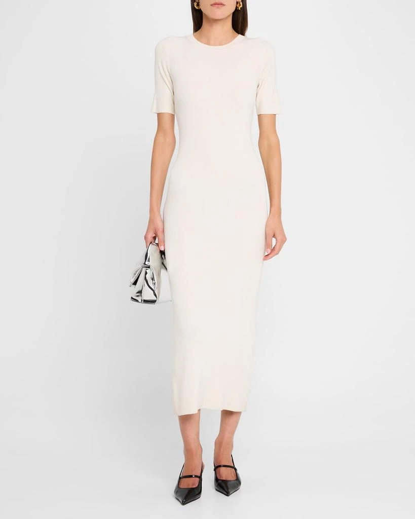 Ribbed Half-Sleeve Sweater Dress  On Sale Now with Up to 26% Off |  Discover Exclusive Deals & Savings at BeyondStyle  Authentic Enza Costa  women's clothing|women|dresses|Women with Limited-Time Discounts, Free  Shipping,