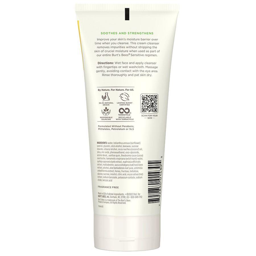 Burt's Bees Gentle Cream Cleanser with Aloe for Sensitive Skin