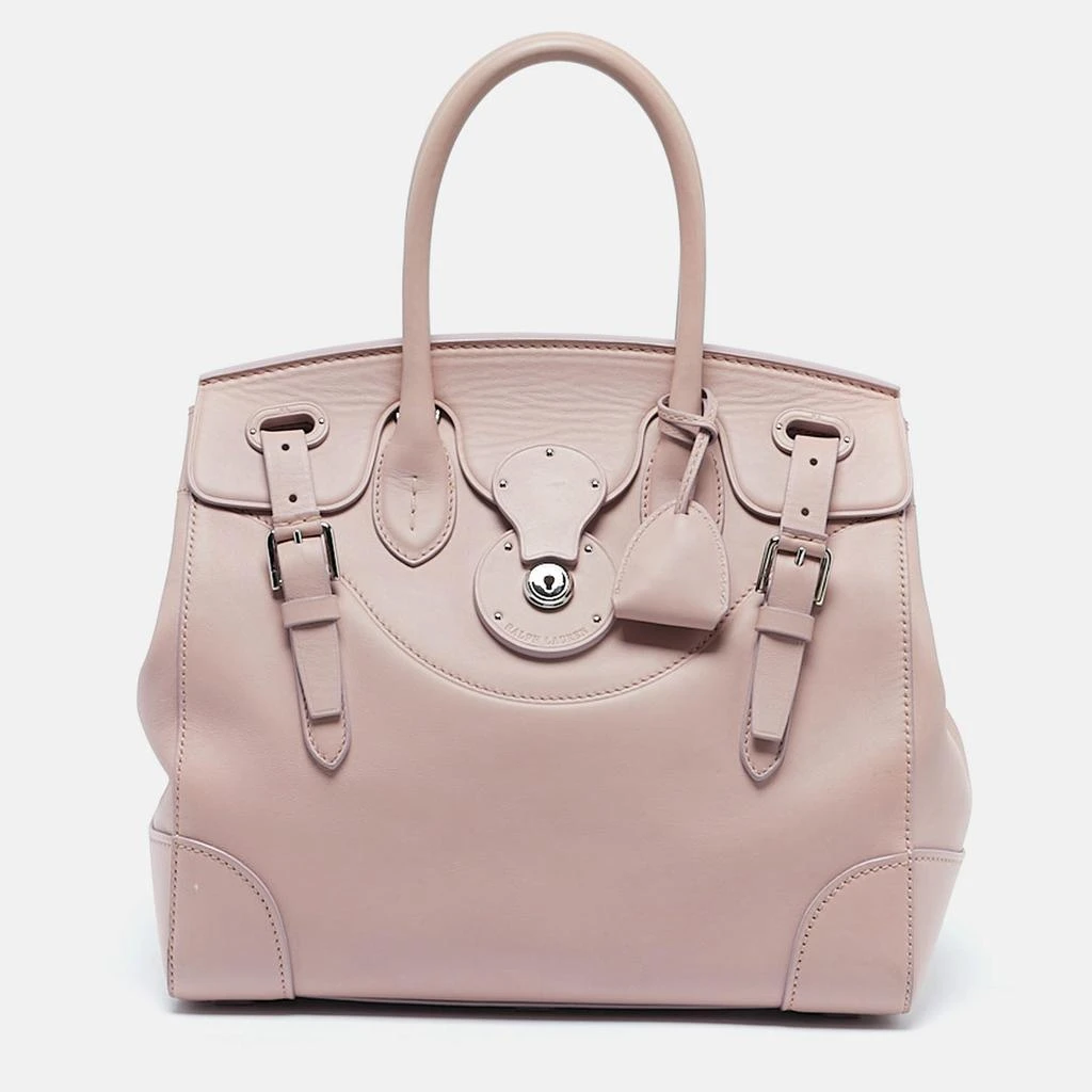 Ralph Lauren Ralph Lauren Light Pink Leather Soft Ricky 33 Tote 1