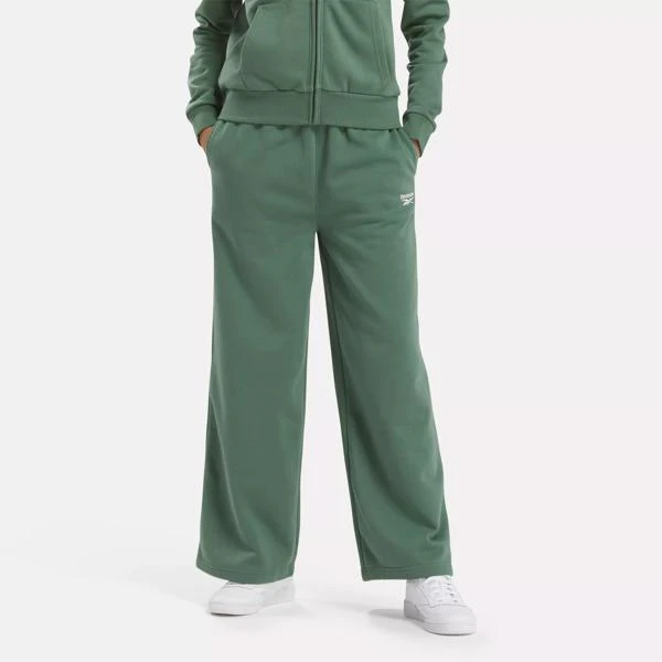 Reebok Reebok Identity Small Logo Fleece Wide Leg Pants 1