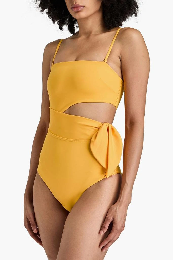 Zimmermann Knotted cutout bandeau swimsuit 5