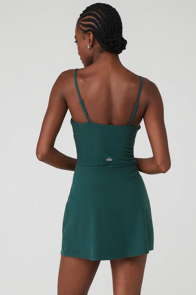 Alo Alosoft Courtside Tennis Dress - Botanical Green