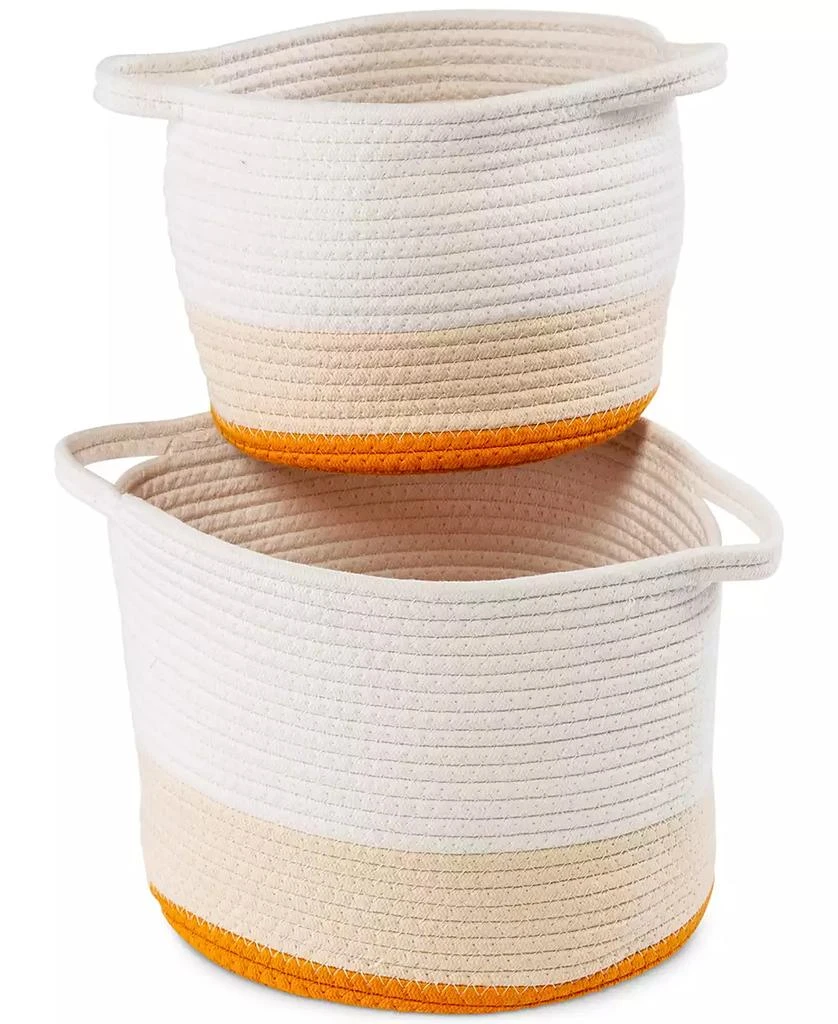 Honey Can Do Nesting Cotton Rope Storage Baskets, Set of 2 4