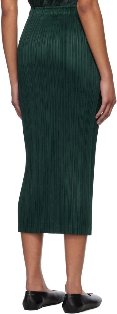 Pleats Please Green Thicker Bottoms 1 Midi Skirt 3