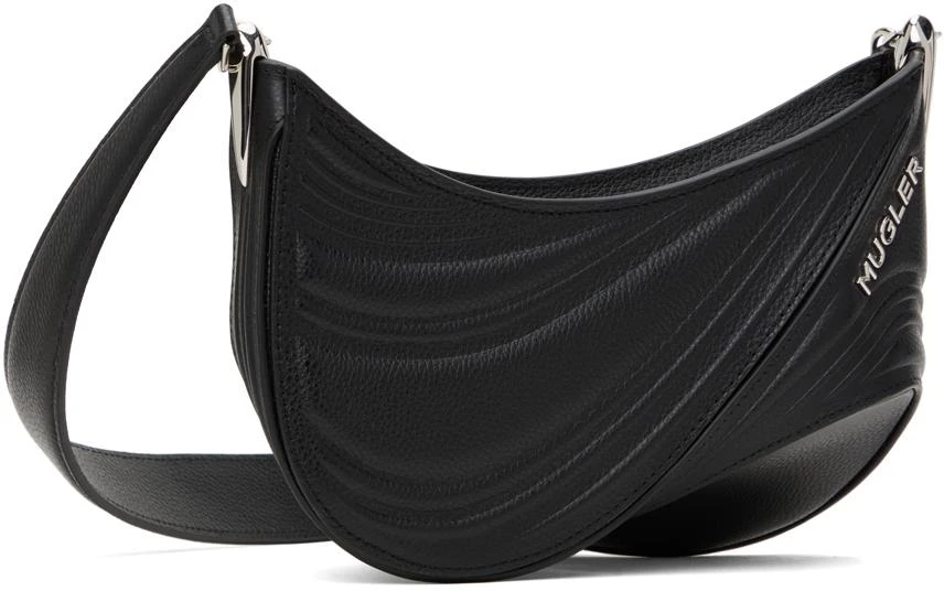 Mugler Black Small Embossed Spiral Curve 01 Bag 2