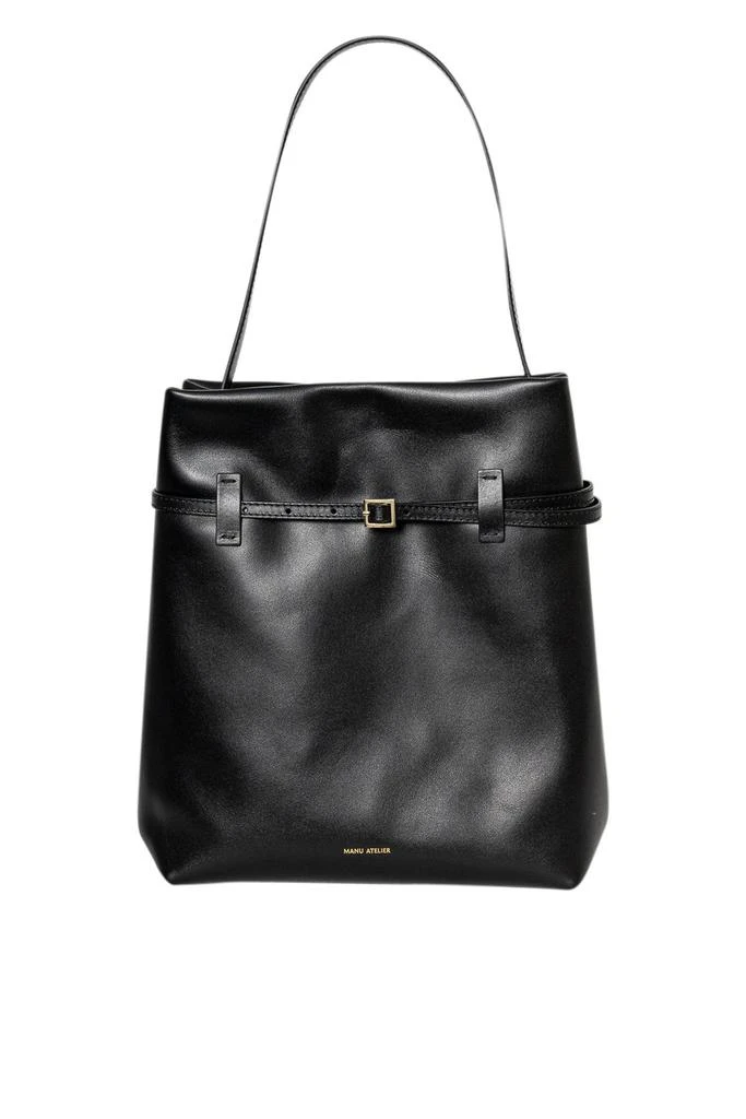 Manu Atelier Manu Atelier Buckle Detailed Tote Bag 1