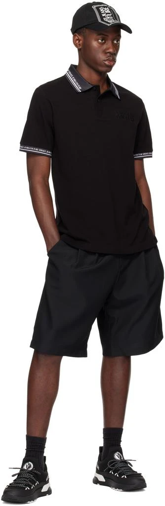 Versace Black Jacquard Shorts 4