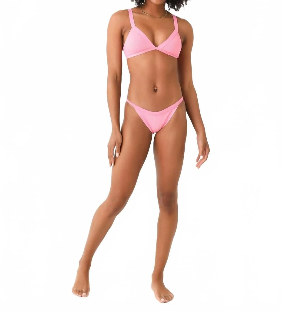 L*Space Women's Ribbed Vacay Bikini Bottom In Guava 4