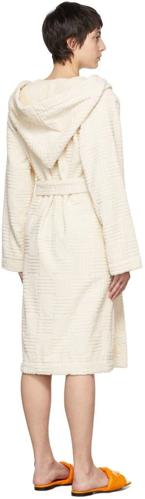 Bottega Veneta Off-White Intreccio Bath Robe 3