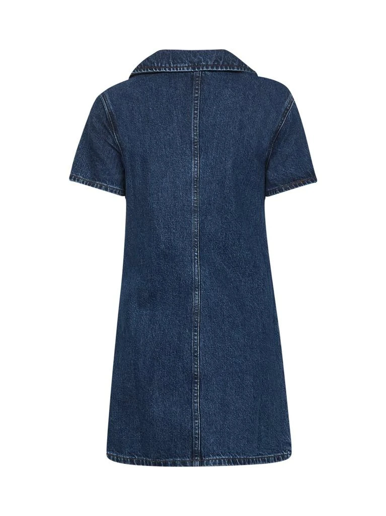 Self Portrait Self-Portrait V-Neck Denim Dress 2