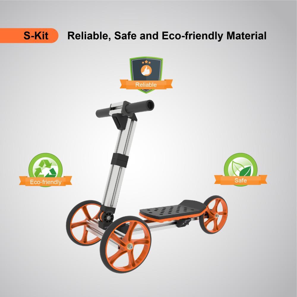 BreeBe KidRock Constructible Kit 20 in 1 Kids Balance Bike No Pedals Toys for 1 to 4 Year Old Engineering Building Kit Kids Sit/Stand Scooter Most Popular S-Kit (Not Electric)