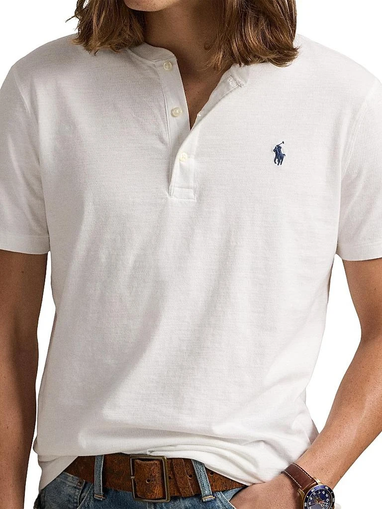 Ralph Lauren Slub Jersey Short-Sleeve Henley Shirt 5